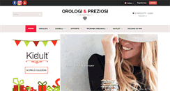 Desktop Screenshot of orologiepreziosi.it